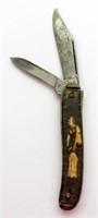 RISQUE NAKED LADY on HANDLE KNIFE