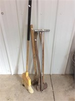 Broom, Axe, Sledge Hammer