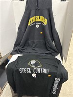 Steelers Hooded Sweatshirt & Long Sleeve Shirt
