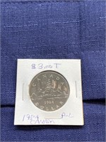 1984 Canada proof like coin