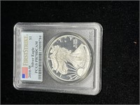 One US 2010-W  Silver Eagle $1 Coin PCGS Graded PR