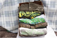 Five John Deere Shirts with tags