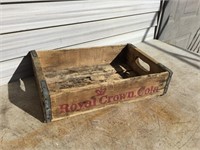 Wood Soda Bottle Crate  ROYAL CROWN COLA
