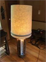 large Mid-Century Modern Lamp w/Shade