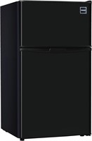 (READ)RCA 2-Door Compact 3.2 Cu. Ft. Fridge -Black