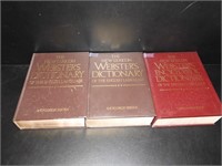 3 Large Webster Dictionaries