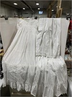 3 pcs Antique Clothing - Child's Dress & 2 White