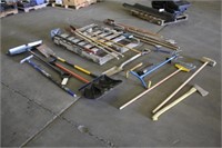 Assorted Yard Tools Including Post Hole Diggers,