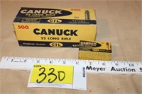 Canuck 22 LR 550 rounds vintage boxes