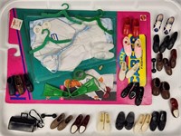 ASSORTED LOT OF MATTEL KEN SHOES & OUT