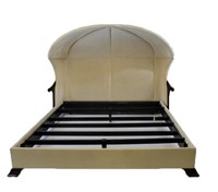 Crushed Linen Domed King Size Bed