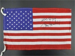 Jimmy Hendrix Signed American Flag