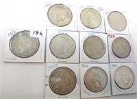 10 - 1922 Peace silver dollars