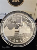 2012 $10 Fine Silver Coin R.M.S. Titanic