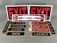 Assorted Small Signage for Businesses
