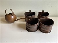 Copper Watering Can and Tubs