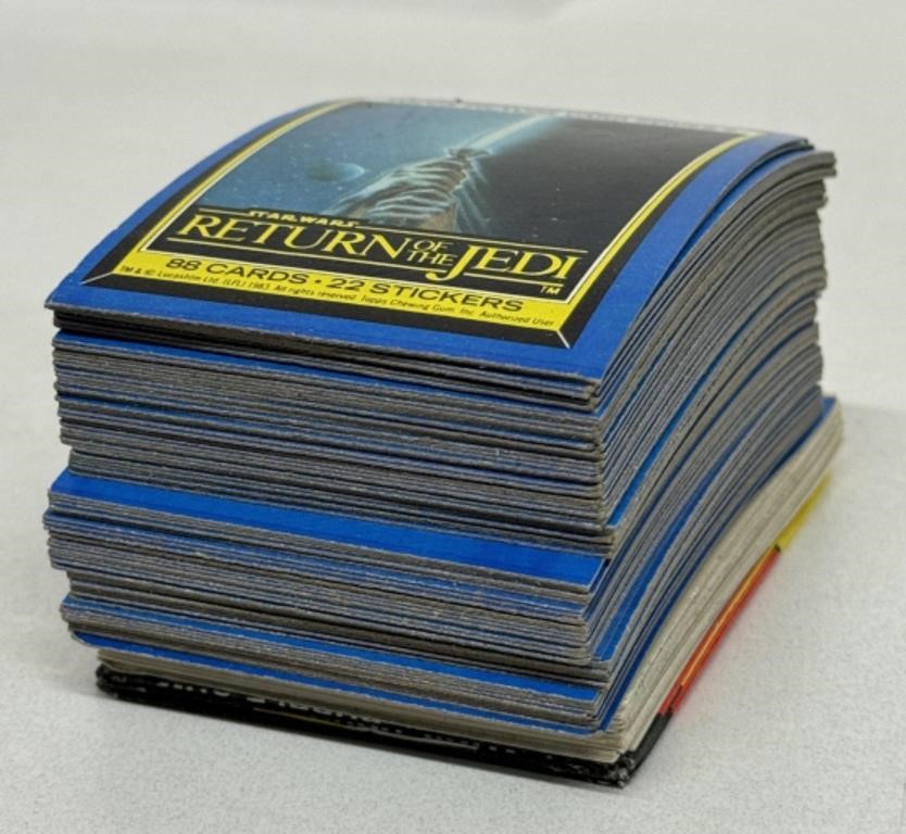 LOT OF RETURN OF THE JEDI CARDS