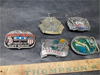 5 belt buckles