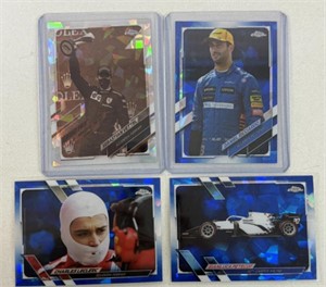 LOT OF (4) RACING CARDS