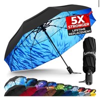 Tumella 9-Rib Design School of Fish Umbrella -