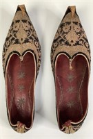 Antique Moroccan Embroidered Babouche Shoes