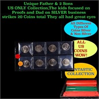 GReat Page of 8 Kennedy Half Dollars