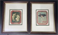 (J) Coca Cola Framed Advertisements. 11 x 9 in.