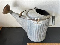 Vintage Metal watering can. Galvanized.