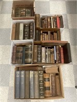 7 Boxes of Antique Books
