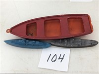 Lot of Toy Boats