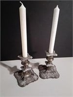 Silverplated Candle Holders