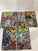 Vintage lot of 5 ROM submariner Comics Marvel