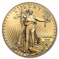 1/10 Oz American Gold Eagle Coin Bu Random Year