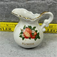 Vintage Florida Souvenir Mini Ceramic Pitcher