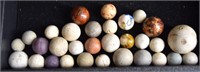 Group Of Clay Marbles