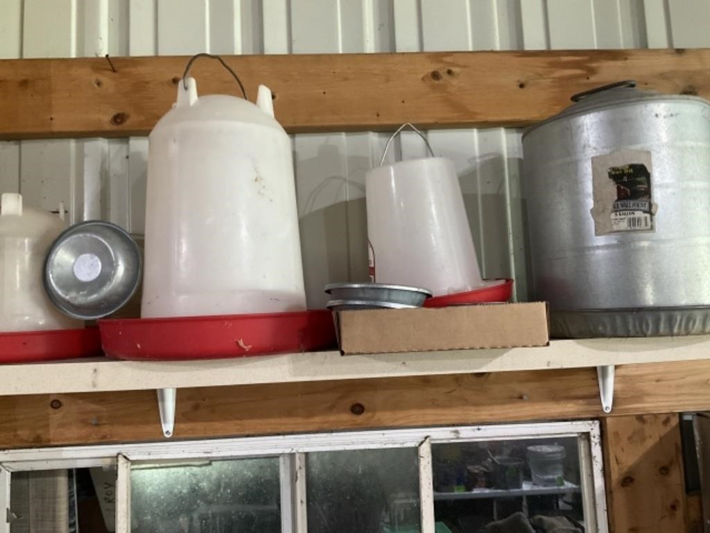 Chicken Feeders, Plastic, Metal, Waterers