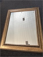 34" framed mirror