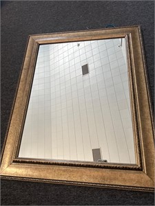 34" framed mirror