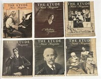 6 grandes revues Étude de 1936 de 10’’x 13’’