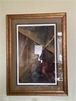 Kati Roberts signed and framed abstract art. Livin