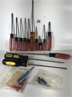 14 Assorted Phillips and Slot Head Screwdrivers
