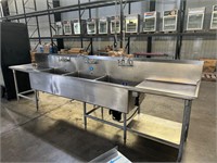 156” 3 Compartment Sink