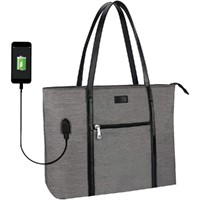 Laptop Tote Bag, Large Women Work Bag Purse USB Te