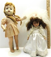 Antique Dolls one is Porceline