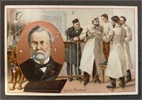 LOUIS PASTEUR: Victorian CHOCOLATE Card (1897)