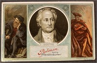 Poet, GOETHE: Rare PALMIN Trade Card (1900)