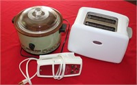 Misc Lot Crock Pot, Toaster and Hand Mixer