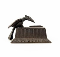 Cast Metal Bird Matchstick Holder / Dispenser