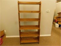 6 Tier wooden shelf 10X37X78