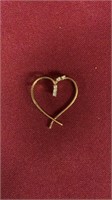 Heart pendant, .925